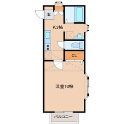 グレイスＭの物件間取画像